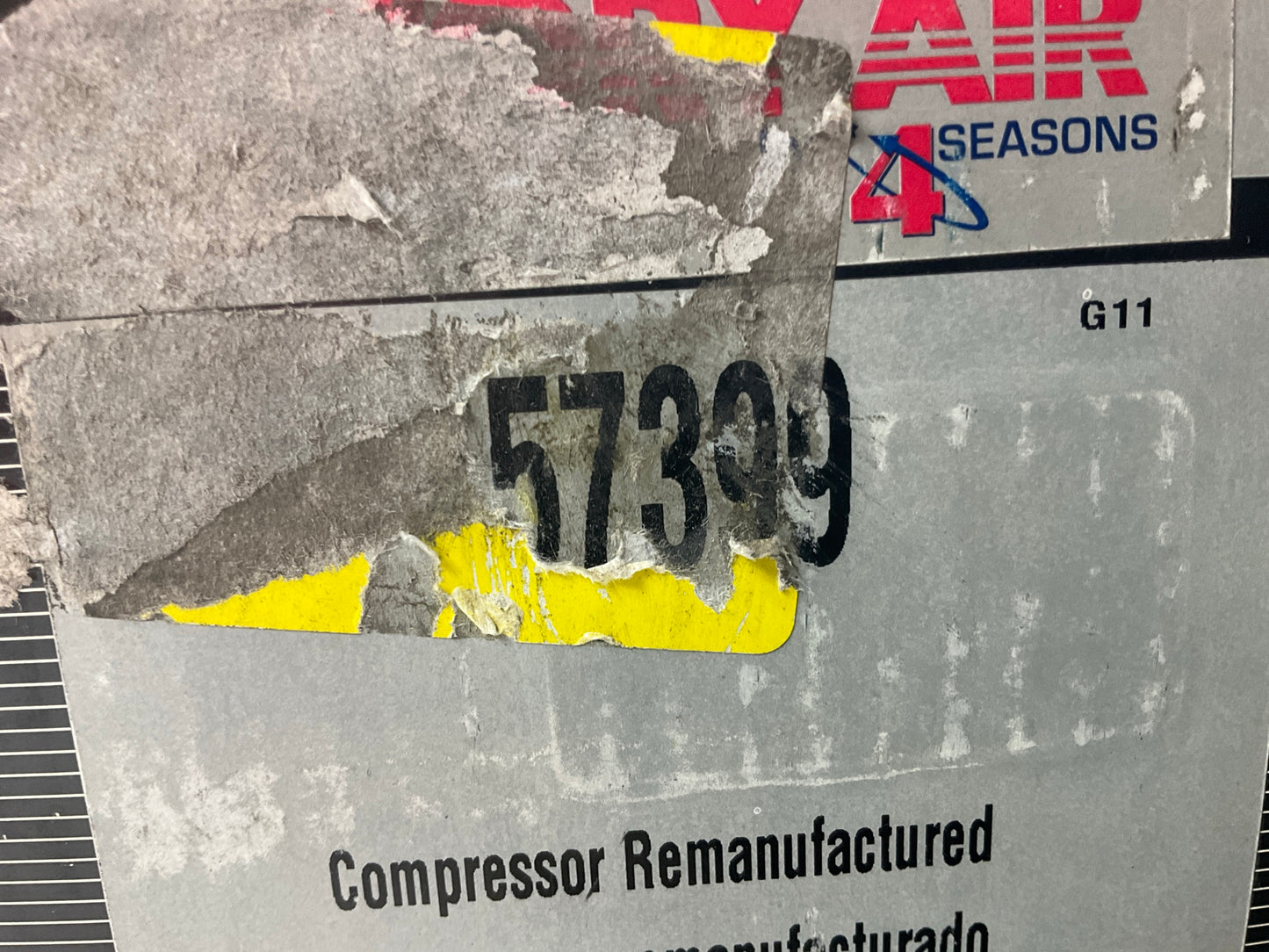 REMAN. Four Seasons 57399 A/C Compressor For 1992-1993 Lexus ES300, Toyota Camry