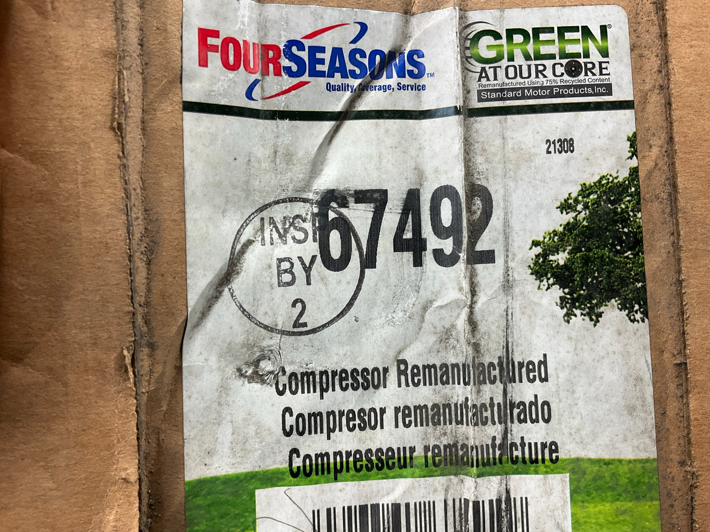 REMAN. Four Seasons 67492 A/C Compressor & Clutch