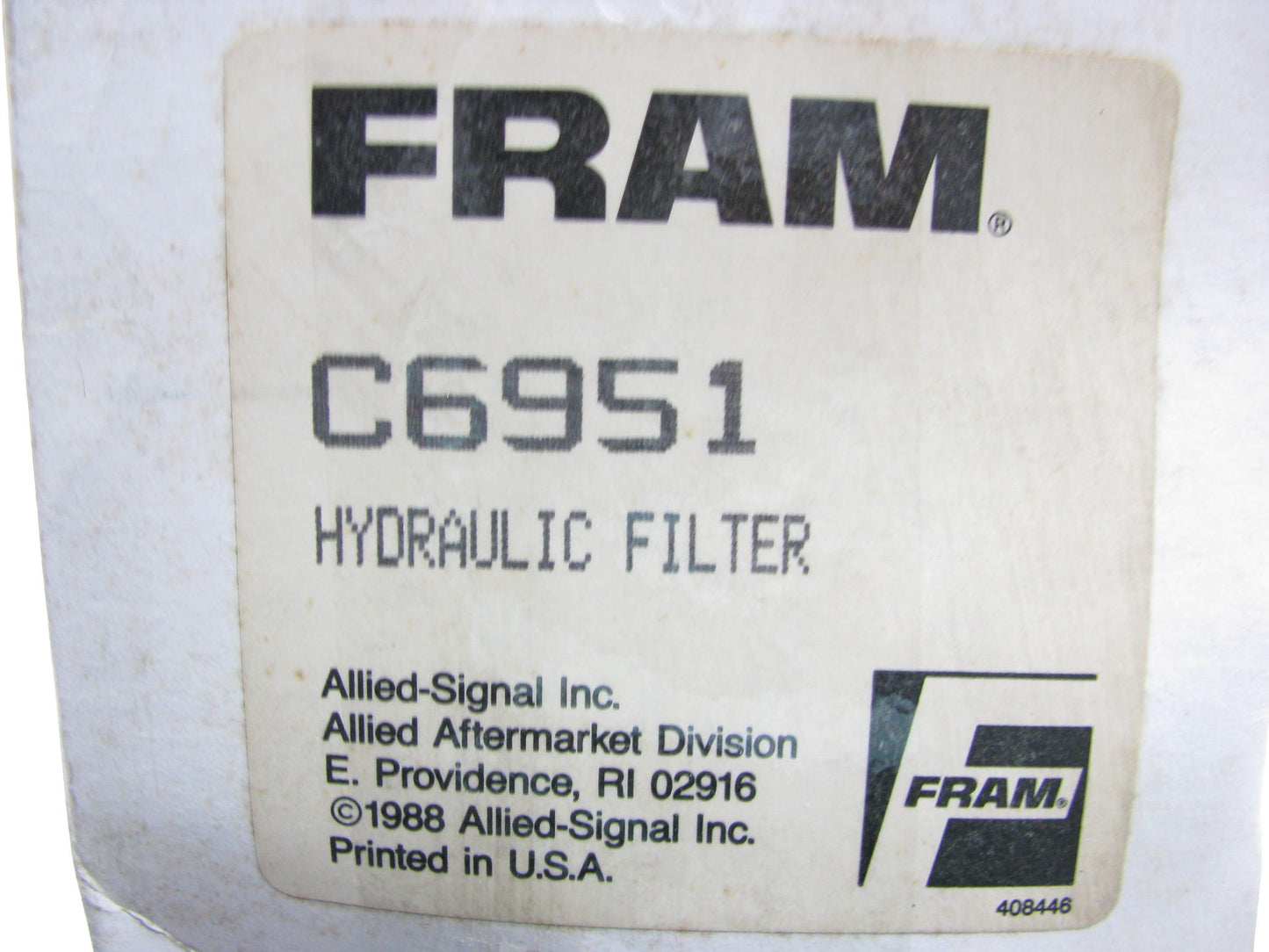 (2) Fram C6951 Hydraulic Filters For Ingersoll Rand Compressors - SSR Series