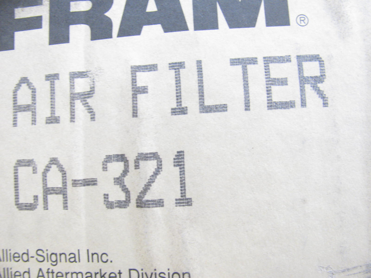 Fram CA321 Air Filter Replaces 42591 A32187 LAF2438 AF177 AF454 P142802