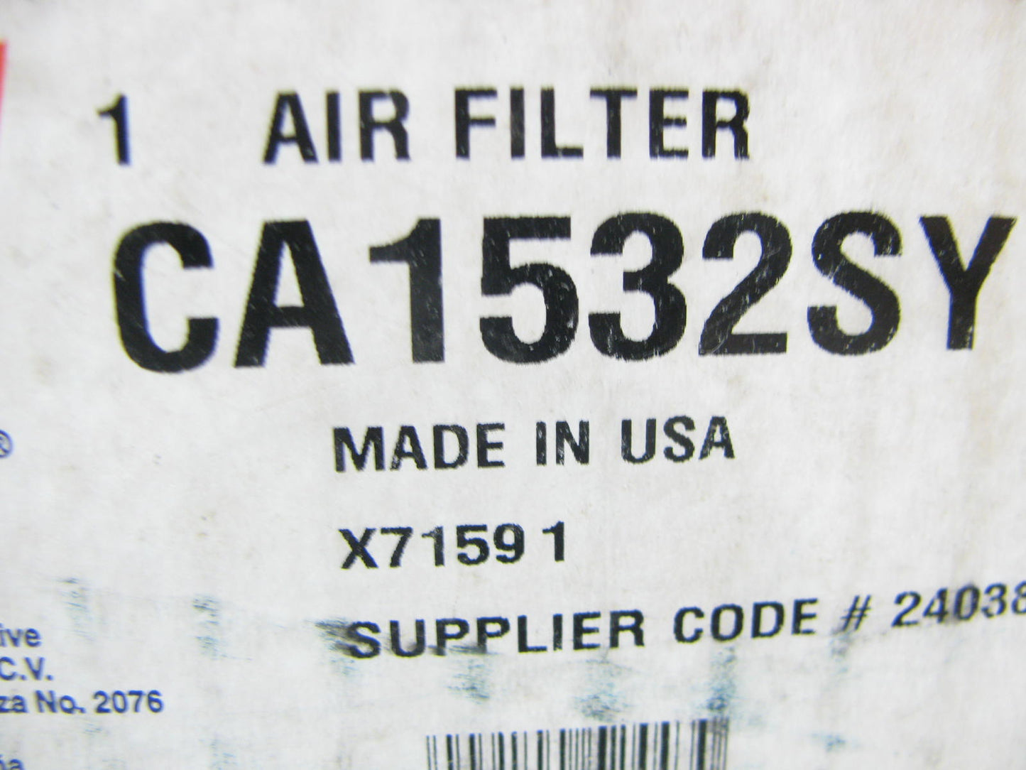 Fram CA1532SY Air Filter Replaces 42519 A63069 LAF8573 AF499 AF4883 P152717