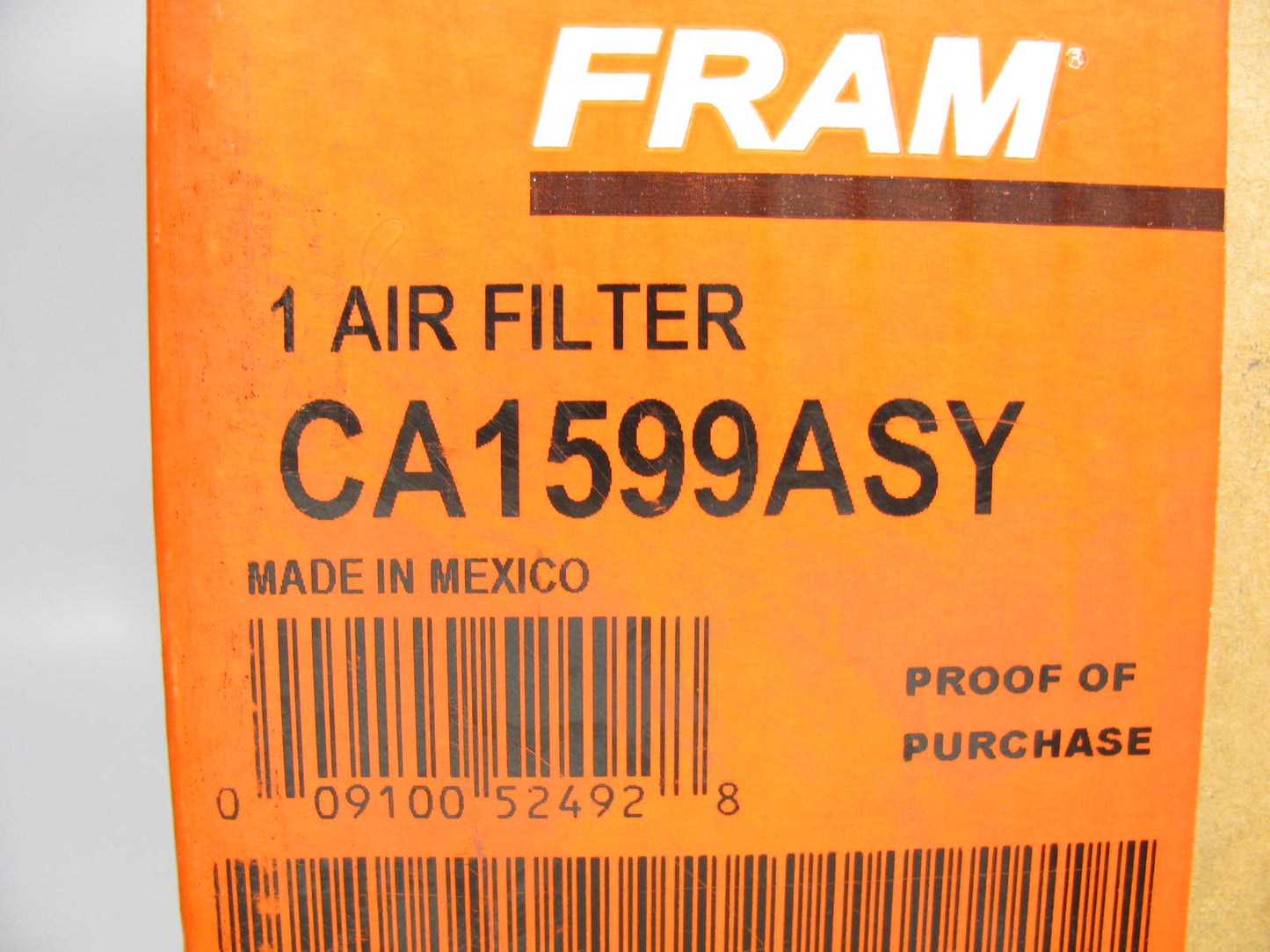 Fram CA1599ASY Air Filter Replaces A246C P137641 482645C1