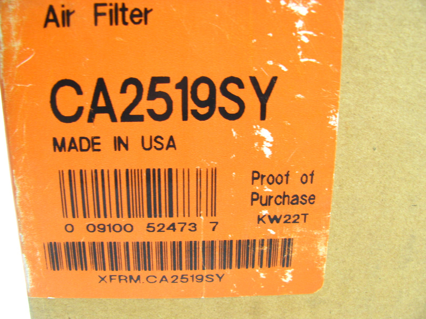 Fram CA2519SY Air Filter Replaces 42553 A63271 LAF3708 AF572 AF1724 PA2308