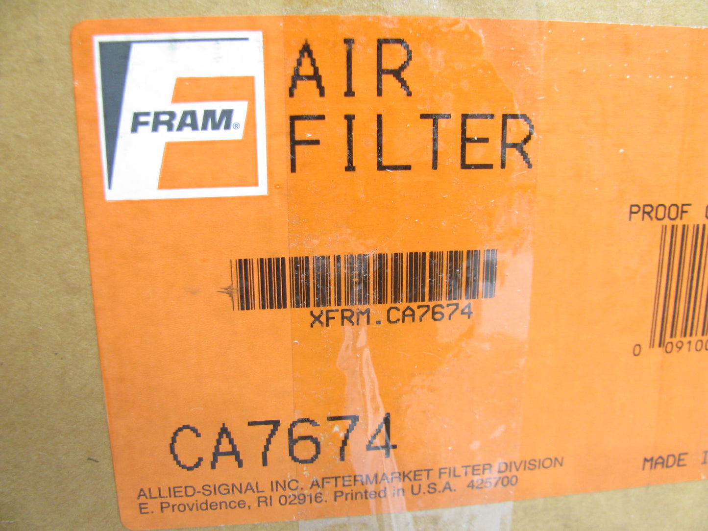 Fram CA7674 Air Filter For L, LN, LNT, LT, LTL, LTS SERIES W/CUMMINS DIESEL ENG