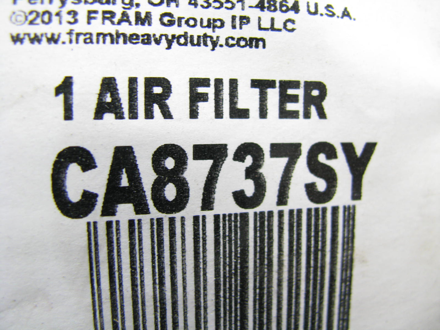 Fram CA8737SY Air Filter Replaces 46569 LAF4545 AF25485 P829333 88569 RS3545