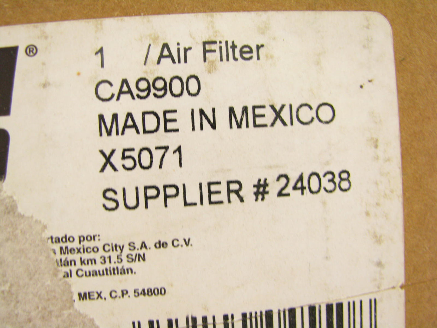 Fram CA9900 Air Filter Replaces 46889 A35595 AF3954 AF2404 P604273 A3100C