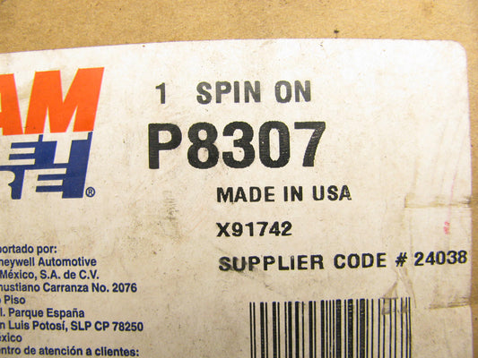 Fram P8307 Hydraulic Oil Filter Replaces: 51720 1720 LFH8454 HF944 HF28938 85720