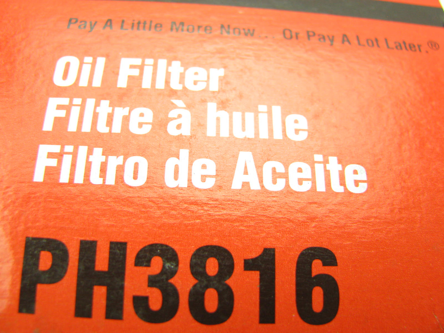 Fram PH3816 Oil Filter Replaces 57085 L10183 PH2816 LF155 LF3338 P550534