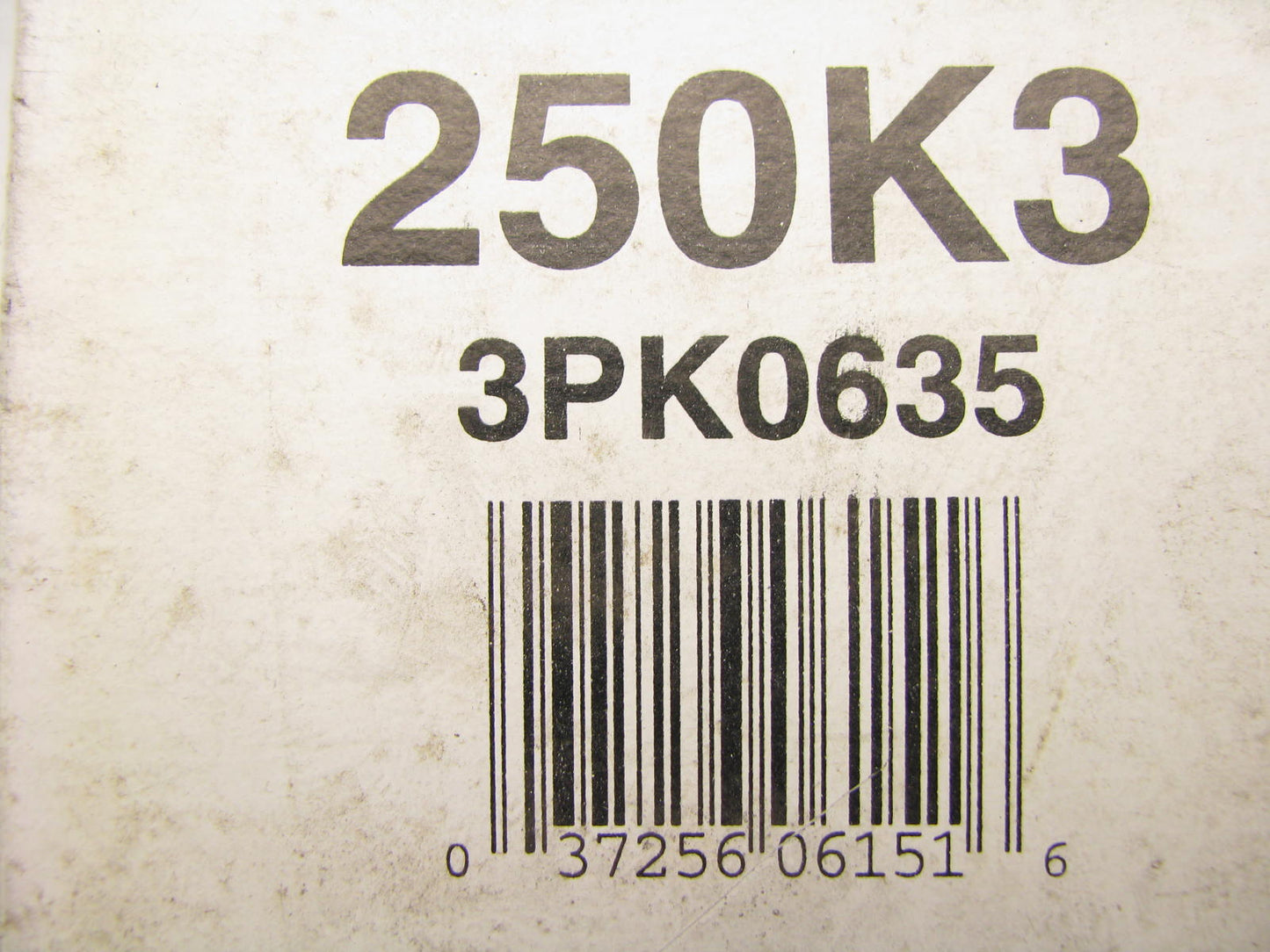 Freshstart 250K3 Serpentine Belt - 0.42'' X 25.50'' - 3 Ribs