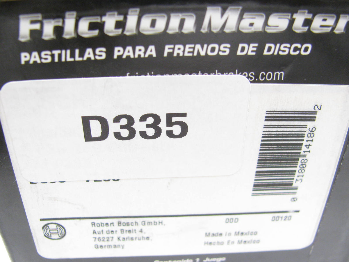 Friction Master D335 Rear Ceramic Disc Brake Pads For 95-96 Mercedes-benz E300