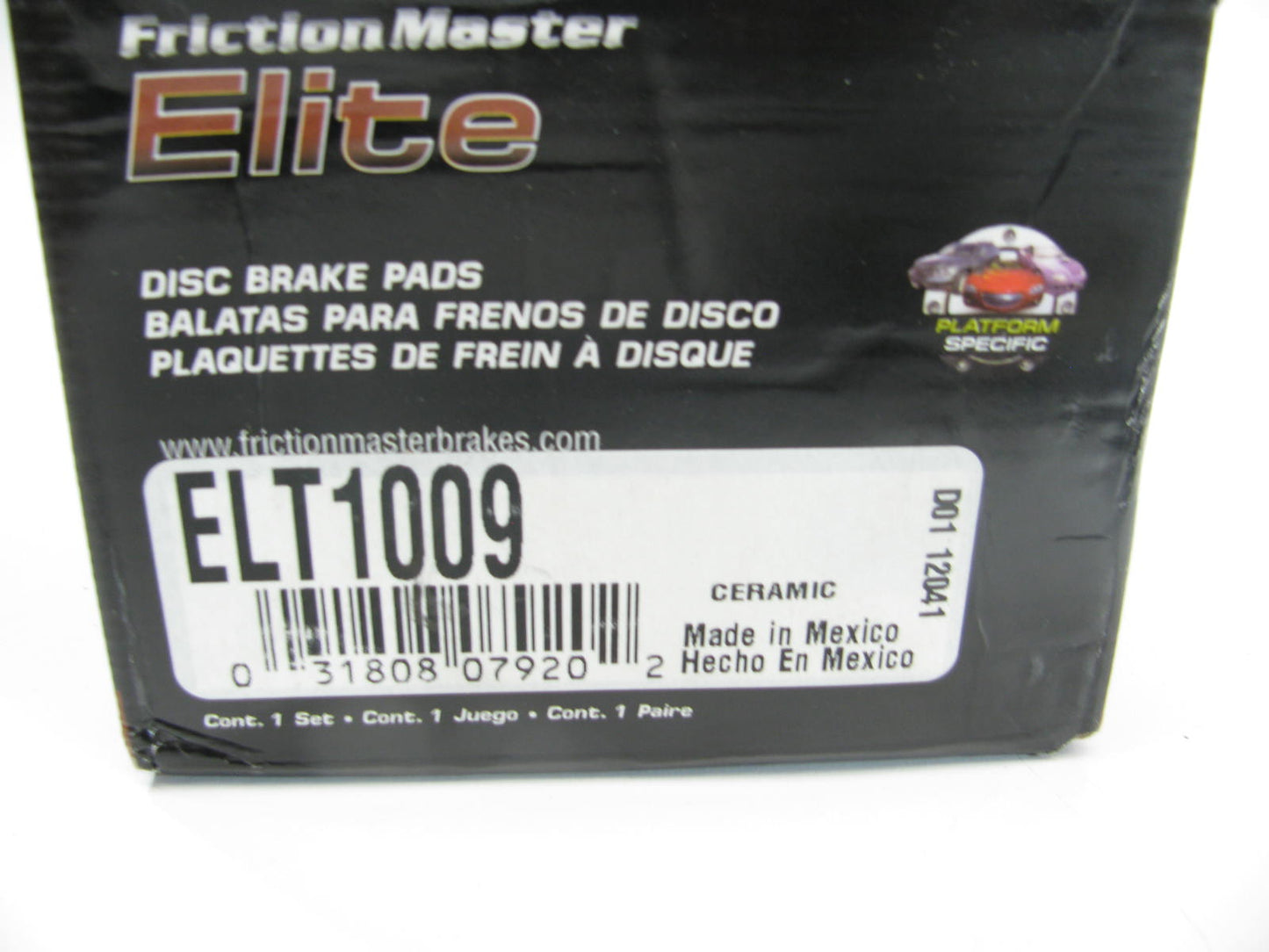 Friction Master ELT1009 Front Disc Brake Pads For 2004-2011 Mazda RX-8