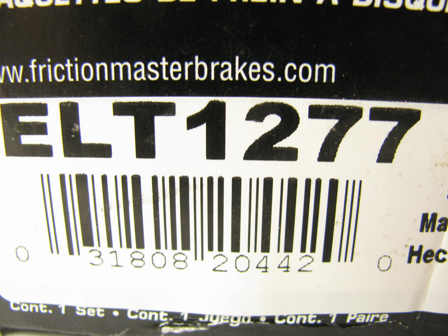 Friction Master ELITE ELT1277 REAR Brake Pads - 2006-2010 VW Touareg