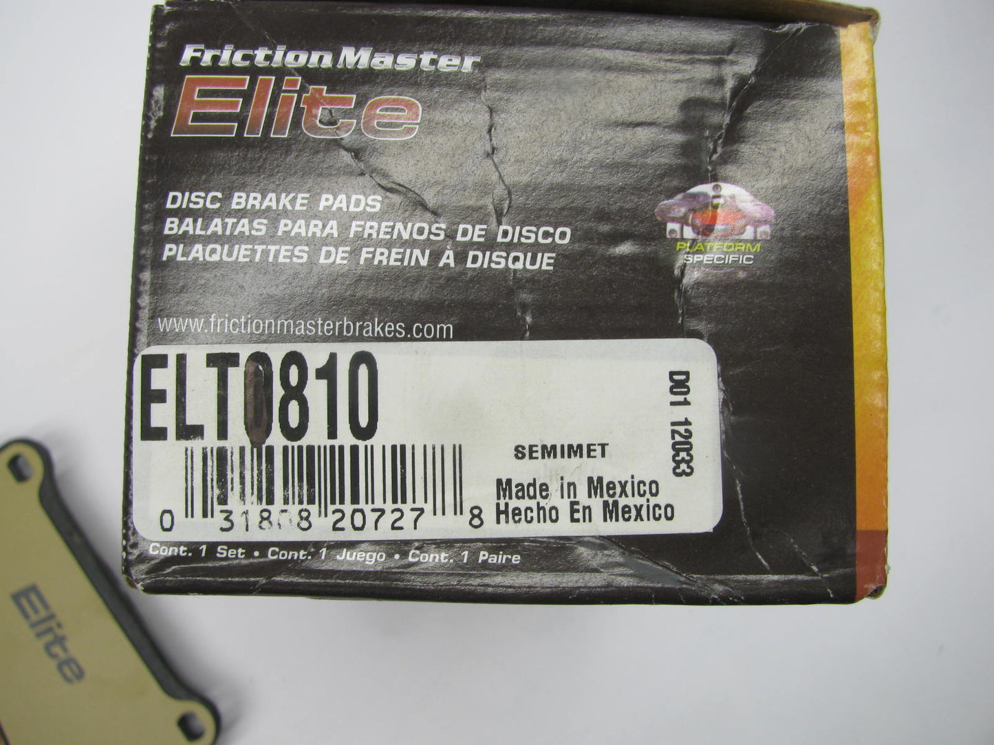 Friction Master ELT810 Ceramic Disc Brake Pads - Front / Rear