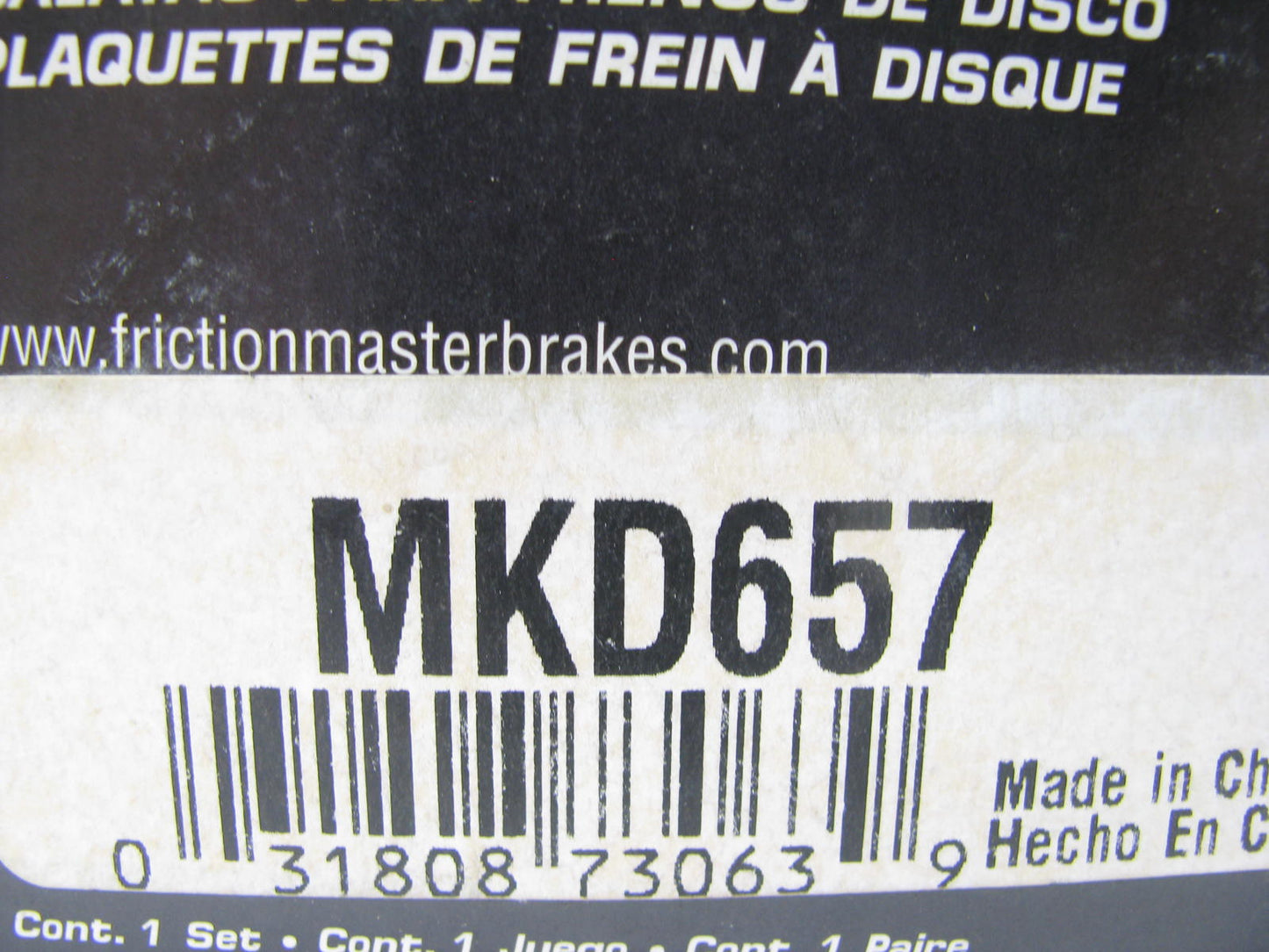 Friction Master MKD657 Rear Brake Pads For 1993-1995 Toyota MR2