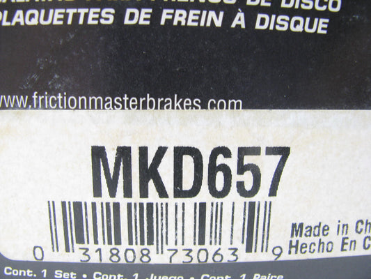Friction Master MKD657 Rear Brake Pads For 1993-1995 Toyota MR2