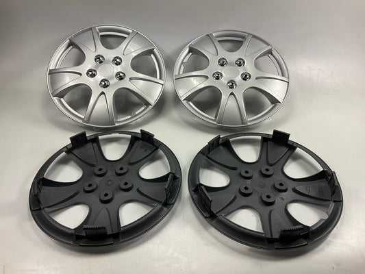 Futura KT990-15SL 15'' Plastic Wheel Cover Set, Silver Lacquer (Alloy Color)