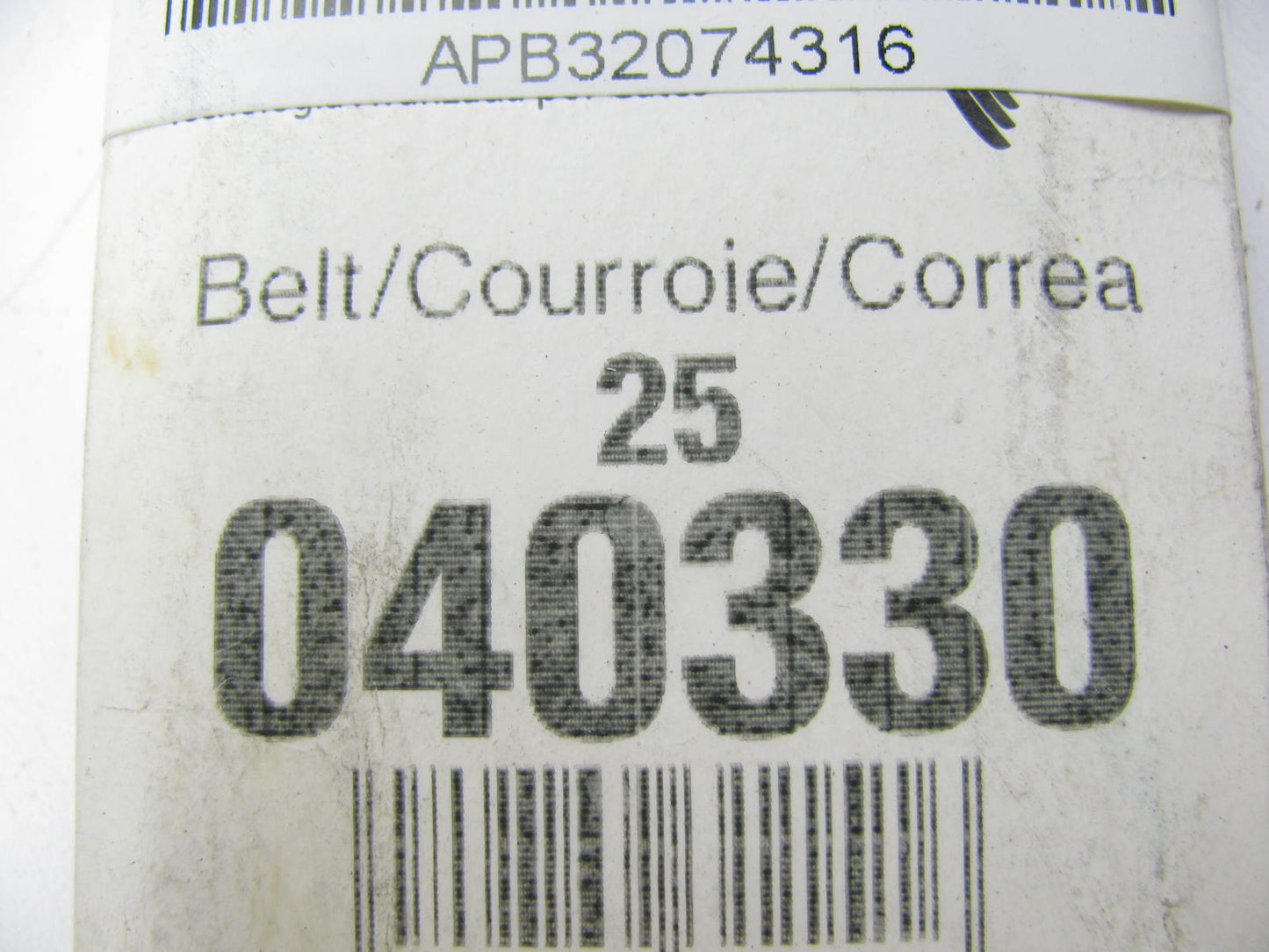 Gates 040330 Serpentine Belt - 0.56'' X 33.50'' - 4 Ribs