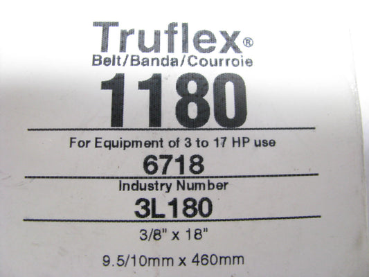 Gates 1180 Lawn & Garden Power Equipment Accessory Drive Belt - 3/8'' X 18''