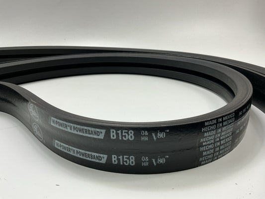 Gates 2/B158 Dual Industrial Accessory Drive Belt - 1-21/64'' X 161'' - 2 BAND