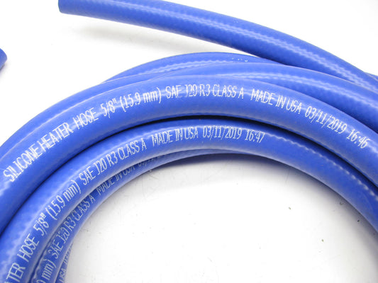 5/8'' X 25'' HVAC Heater Hose - Silicone Blue Straight Heater Hose