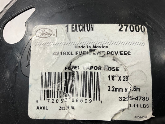 25 FEET Roll - Gates 27000 1/8'' Fuel Line / Fuel Vapor Hose SAE 30R7 50 PSI