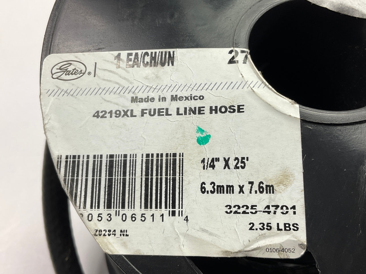 10 FEET - Gates 27002 Safety Stripe Fuel PCV EEC Line Hose, 1/4'' ID