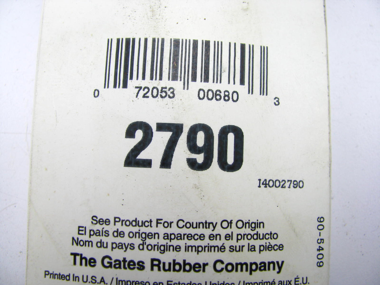 Gates 2790 Lawn & Garden Power Equipment Accessory Drive Belt - 1/2'' X 79.00''
