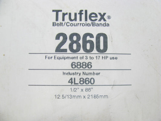 Gates 2860 Lawn & Garden Power Equipment Accessory Drive Belt - 1/2'' X 86''