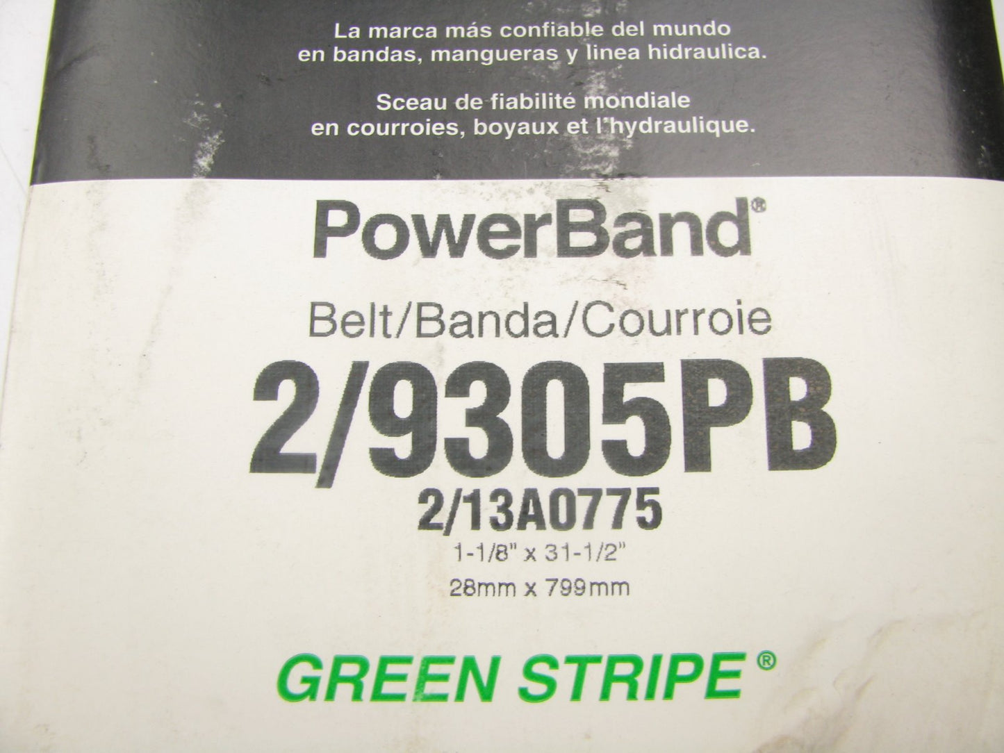 Gates 2/9305PB Accessory Drive Belt, 1-1/8'' X 31-1/2'' - 2 Band