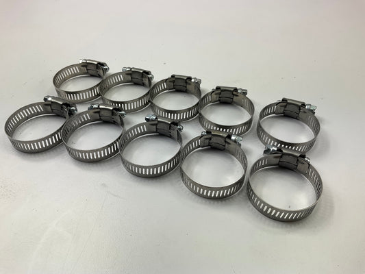 (10) Gates 32020 Stainless Steel Hose Clamps - Clamping Range 3/4'' To 1-3/4''