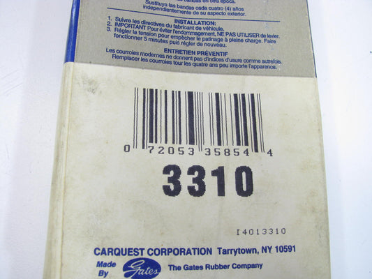 Gates 3310 Lawn & Garden Power Equipment Accessory Drive Belt - 21/32'' X 31''