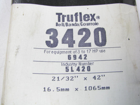 Gates 3420 Lawn & Garden Power Equipment Accessory Drive Belt - 21/32'' X 42''