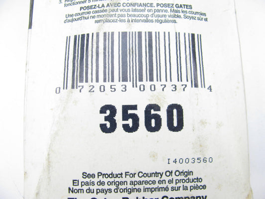 Gates 3560 Power Equipment Accessory Drive Belt - 3/8'' X 56''