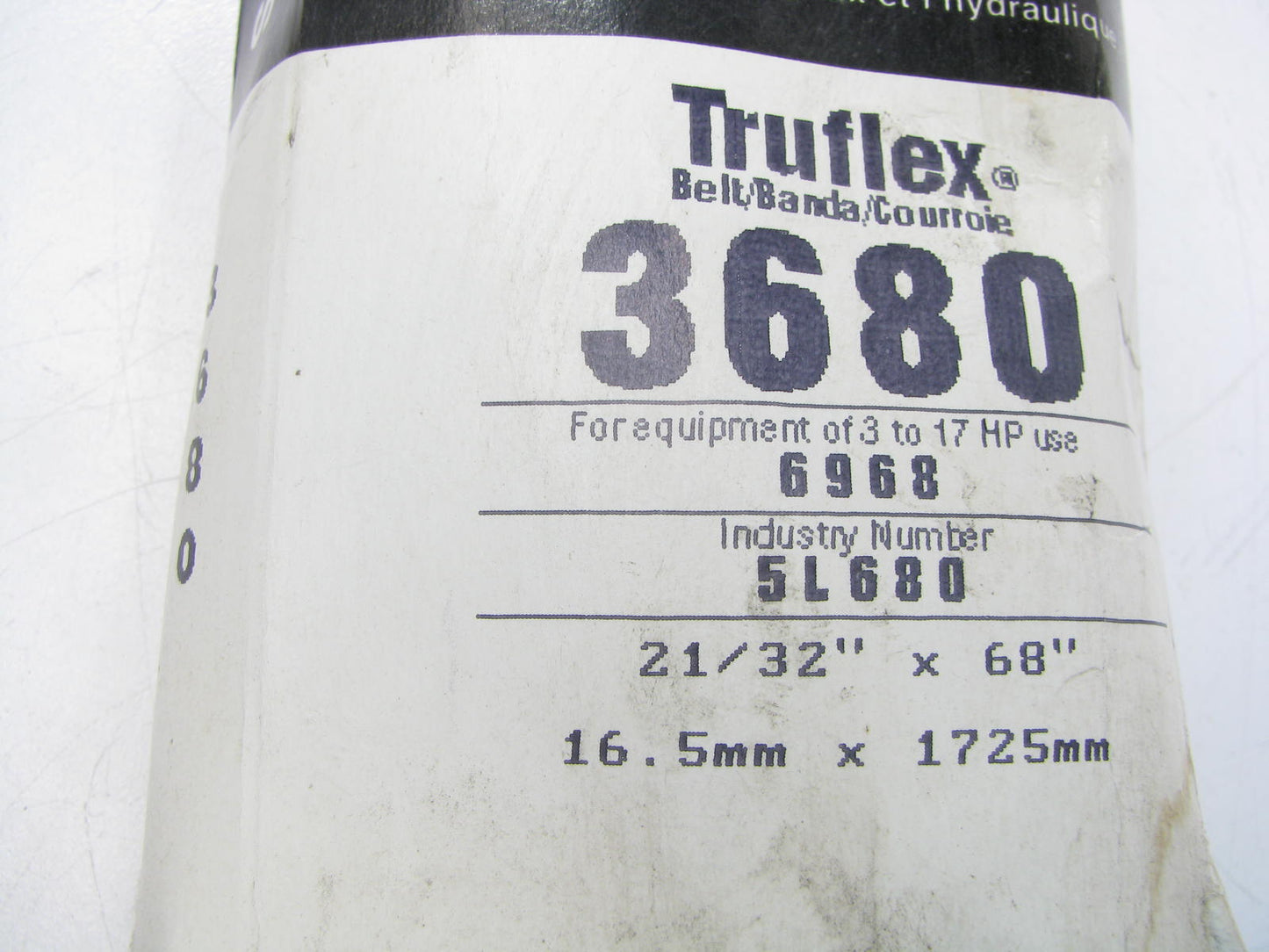 Gates 3680 Lawn & Garden Power Equipment Accessory Drive Belt - 21/32'' X 68''