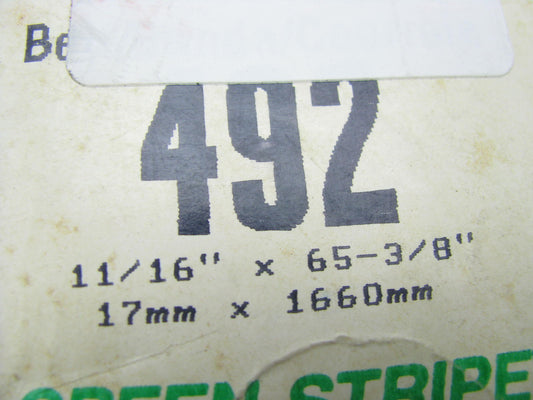 Gates 492 Truck & Bus Accessory Drive Belt - 11/16'' X 65-3/8'' - 36 Degree