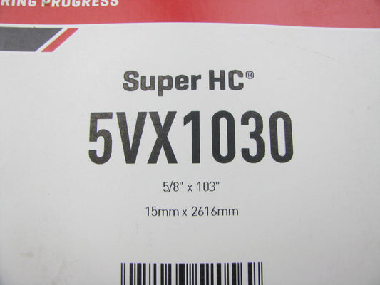 Gates 5VX1030 Industrial VX-Wedge Accessory Drive Belt - 5/8'' X 103''