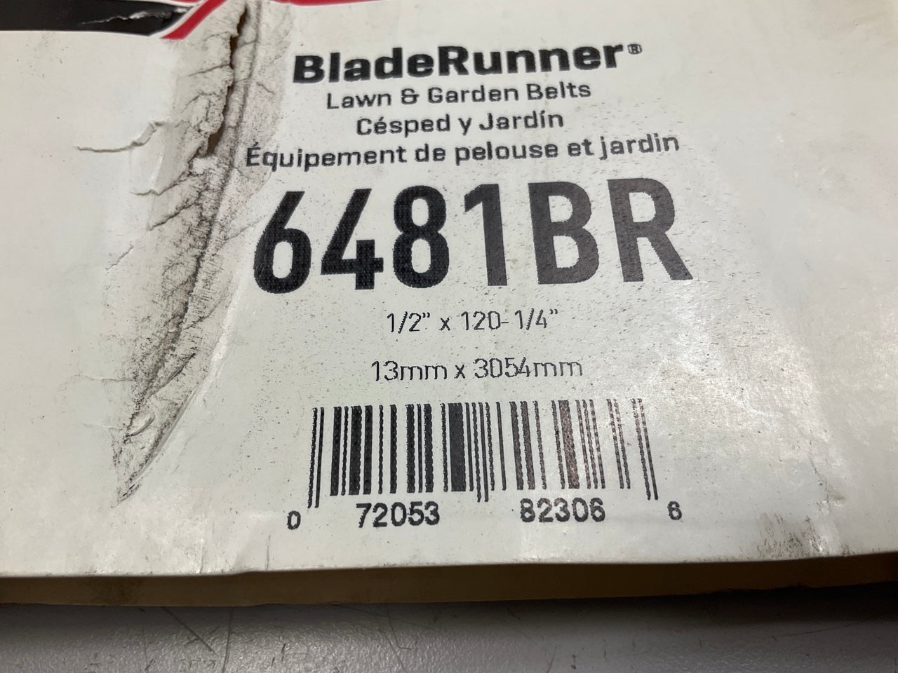 Gates 6481BR BladeRunner Power Equipment Accessory Drive Belt, 17/32'' X 120-1/8''