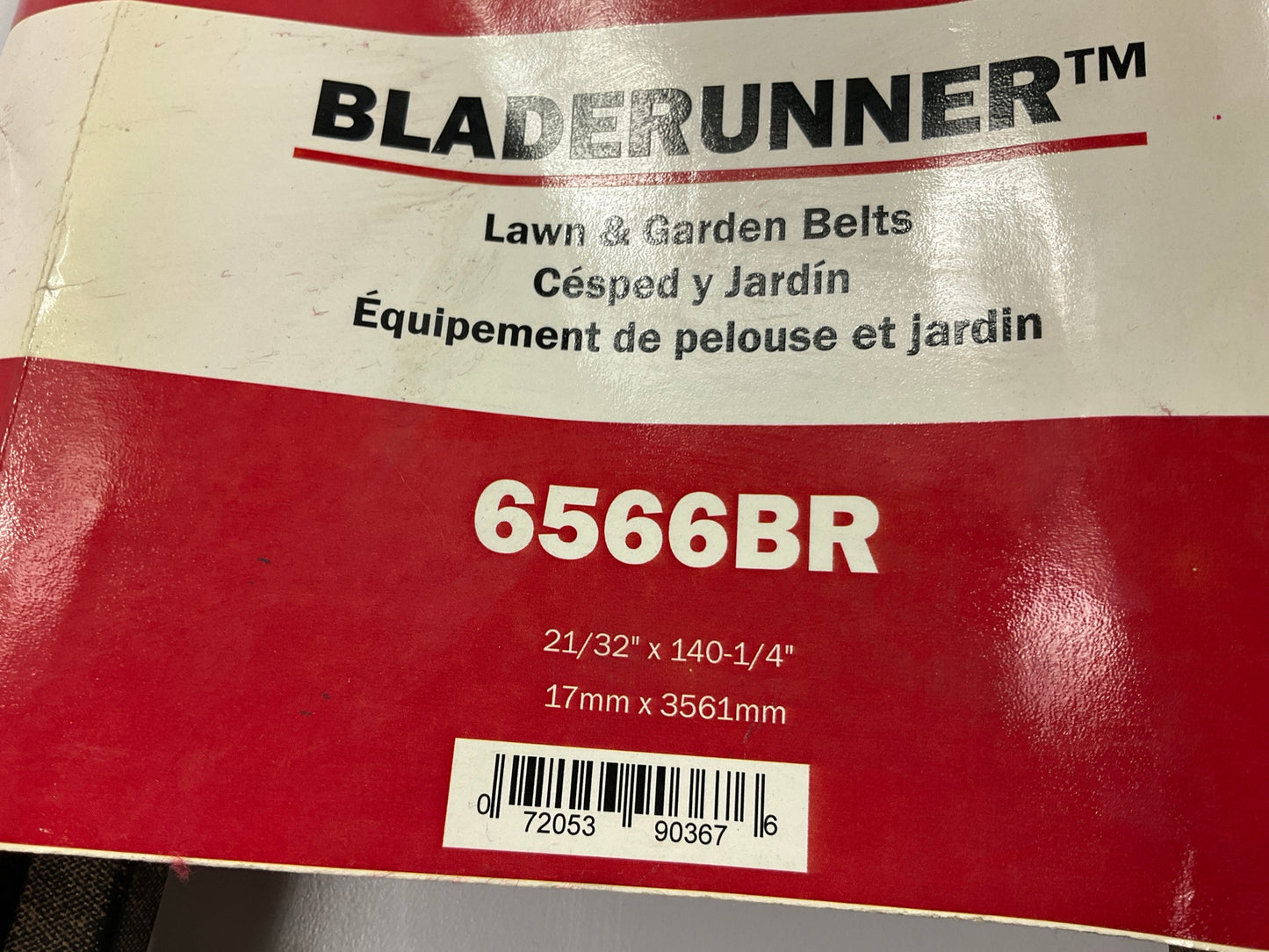 Gates 6566BR BladeRunner Power Equipment Accessory Drive Belt, 21/32'' X 140-1/4''