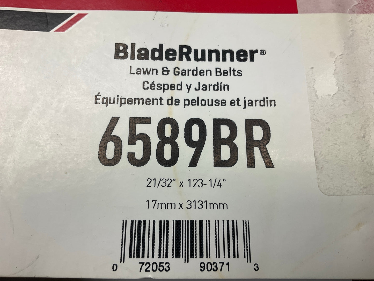 Gates 6589BR Power Equipment Accessory Drive Belt - 21/32'' X 123-5/8''