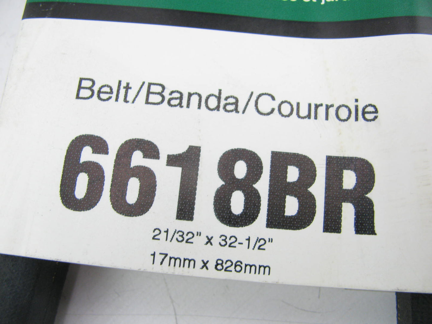 Gates 6618BR BladeRunner Power Equipment Accessory Drive Belt - 21/32'' X 32-1/2''