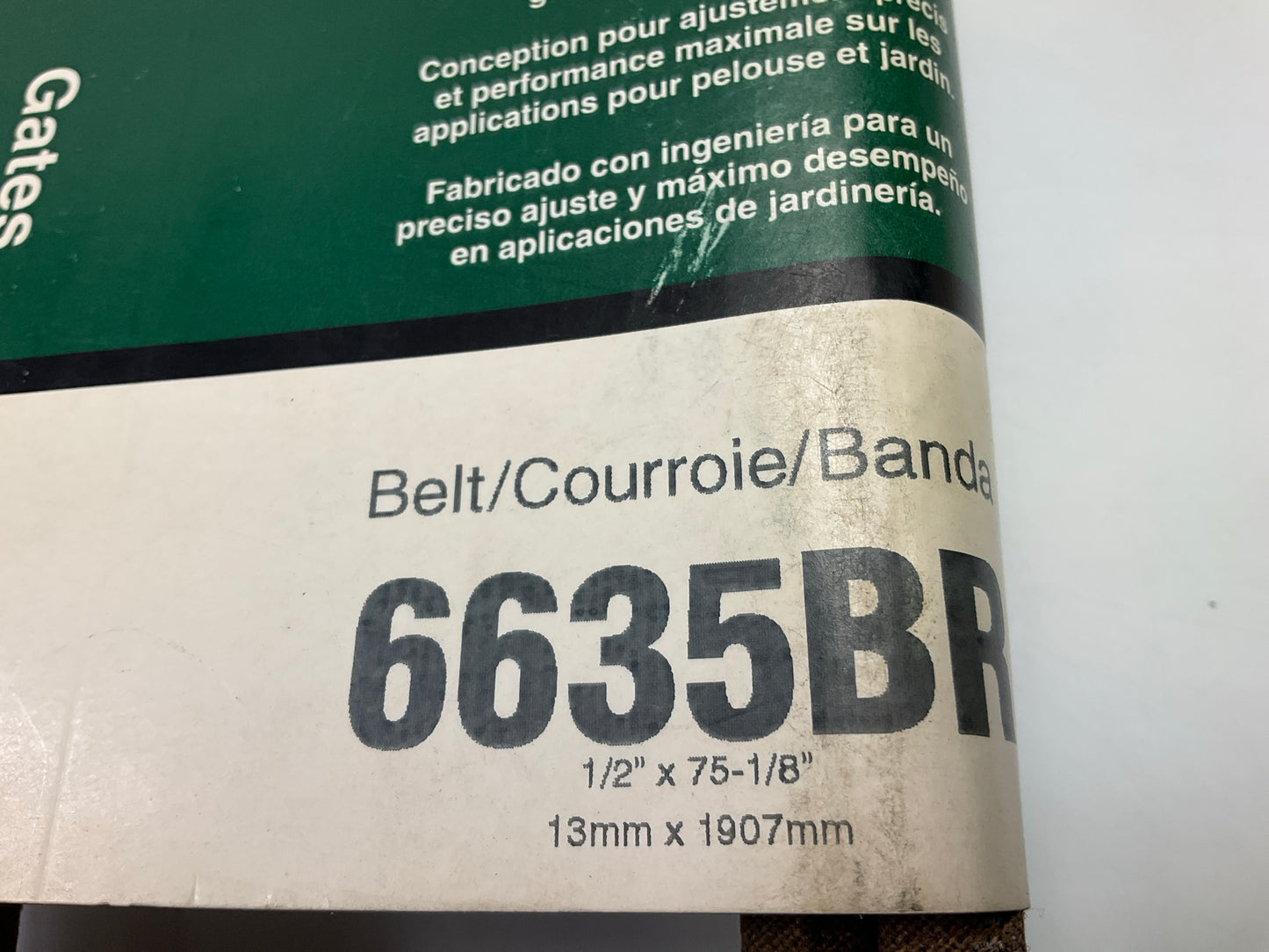 Gates 6635BR BladeRunner Power Equipment Accessory Drive Belt, 1/2'' X 75-1/8''