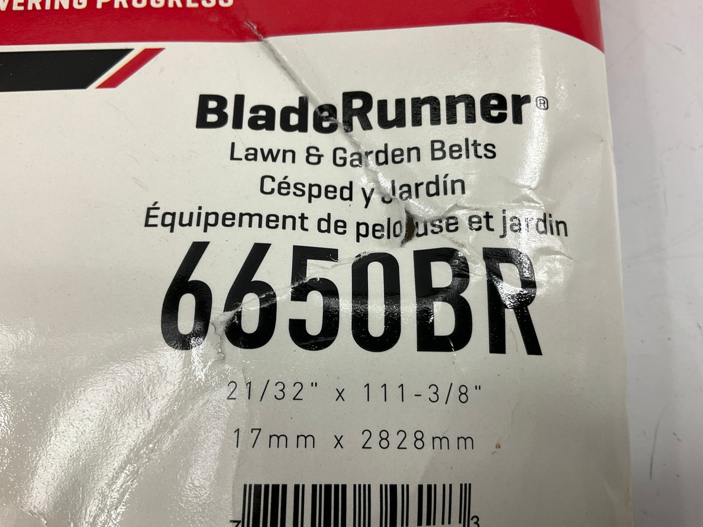 Gates 6650BR BladeRunner Power Equipment Accessory Drive Belt, 21/32'' X 111-3/8''