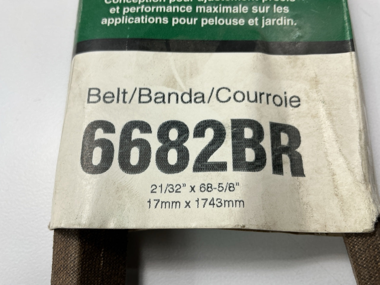 Gates 6682BR BladeRunner Power Equipment Accessory Drive Belt, 21/32'' X 68-5/8''