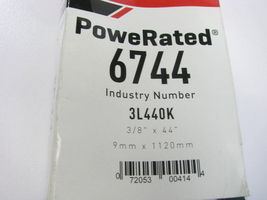 Gates 6744 Lawn & Garden Power Equipment Accessory Drive Belt - 3/8'' X 44''