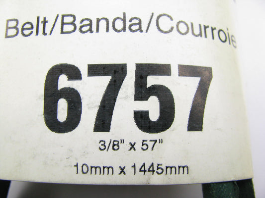 Gates 6757 Lawn & Garden Power Equipment Accessory Drive Belt - 3/8'' X 57''