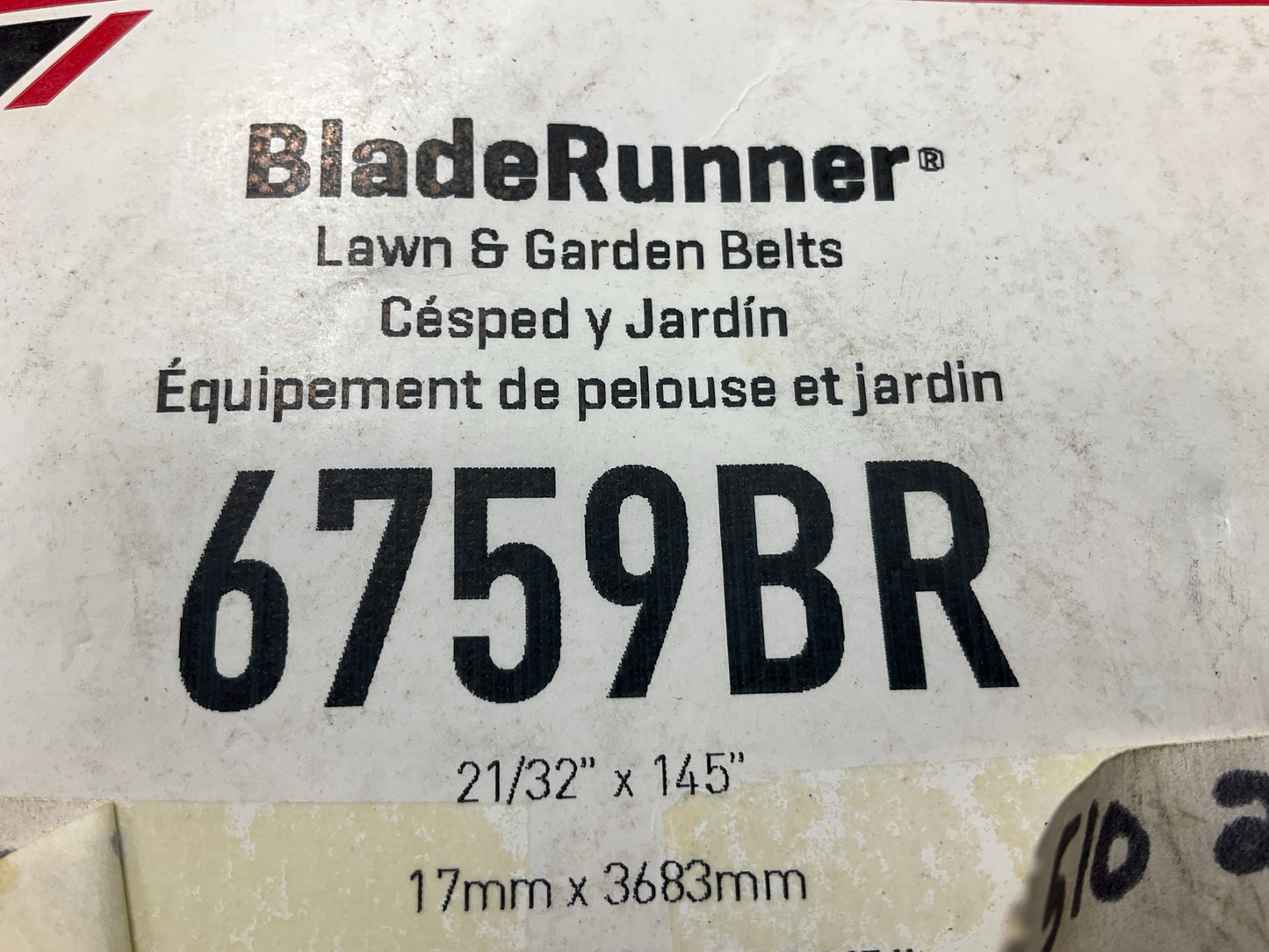 Gates 6759BR BladeRunner Power Equipment Accessory Drive Belt, 11/16'' X 145''
