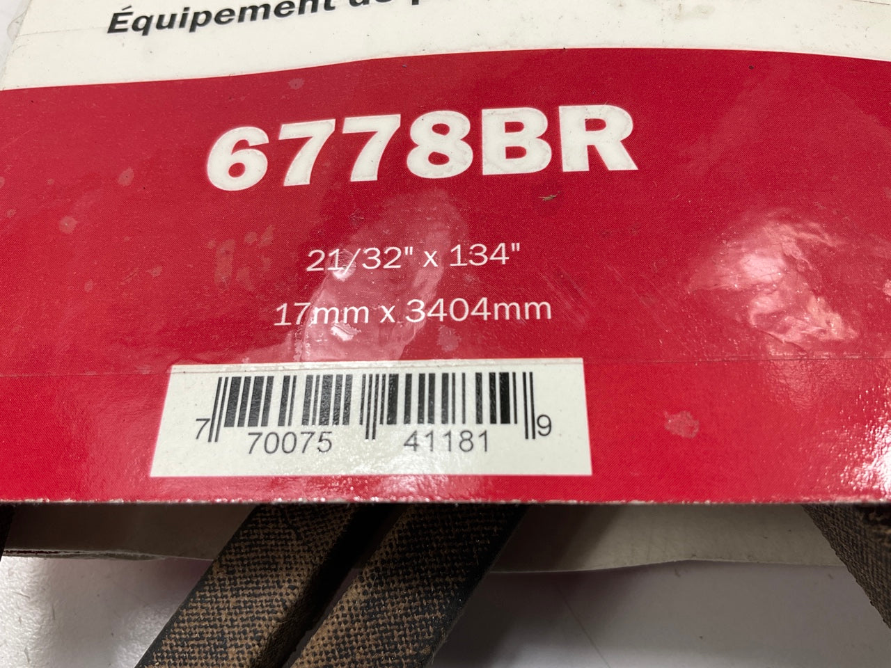 Gates 6778BR BladeRunner Power Equipment Accessory Drive Belt - 5/8'' X 134''