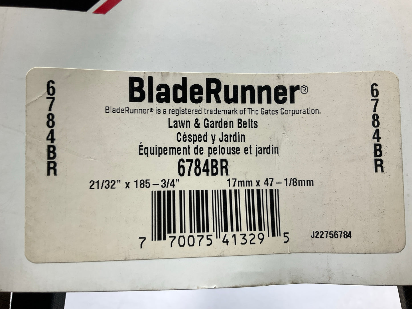 Gates 6784BR Power Equipment Accessory Drive Belt - 5/8'' X 185.75''