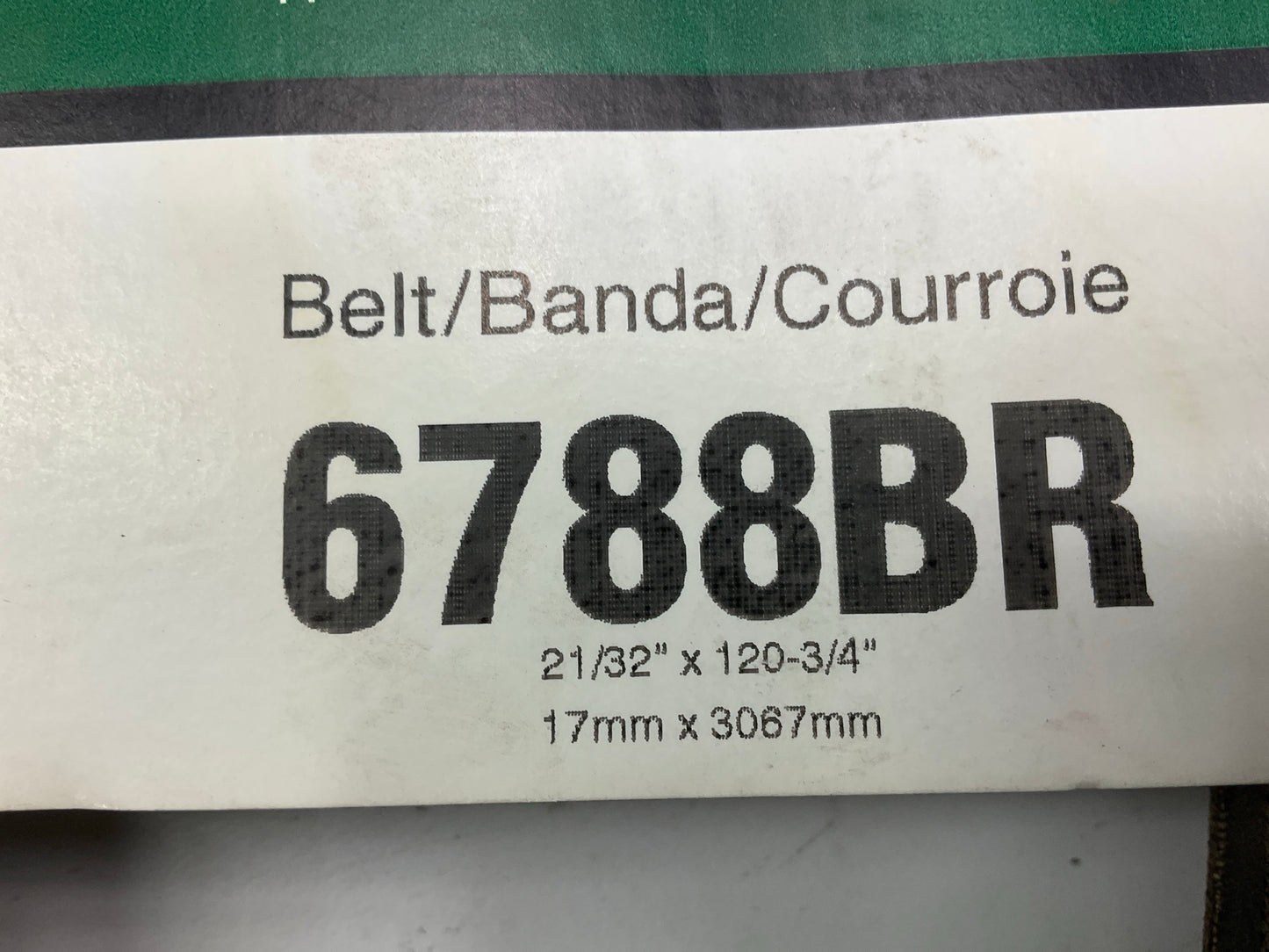 Gates 6788BR Blade Runner Power Equipment Accessory Drive Belt - 5/8'' X 120.75''