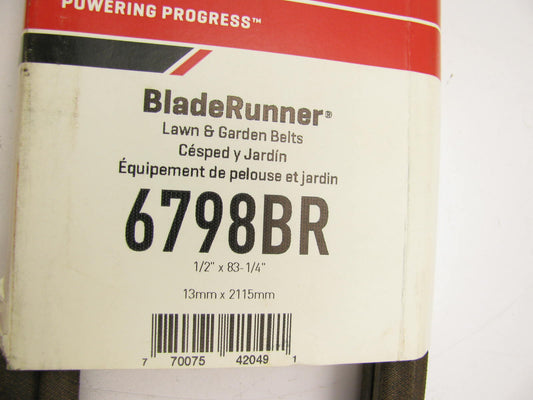 Gates 6798BR Blade Runner Power Equipment Accessory Drive Belt - 0.50'' X 83.25''